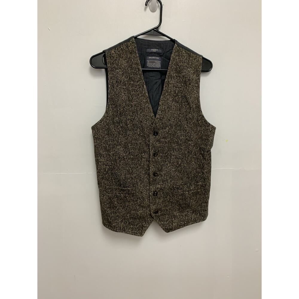 CIRCOLO 1901 Waistcoat Brown Plaid Suit Vest size 40